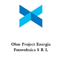 Logo Olon Project Energia Fotovoltaica S R L