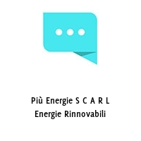 Logo Più Energie S C A R L Energie Rinnovabili