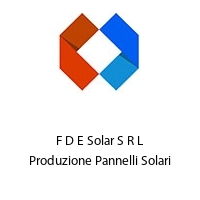 Logo F D E Solar S R L Produzione Pannelli Solari