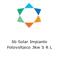 Logo Sb Solar Impianto Fotovoltaico 3kw S R L