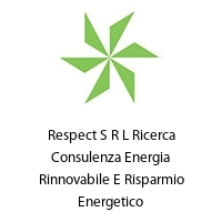 Logo Respect S R L Ricerca Consulenza Energia Rinnovabile E Risparmio Energetico