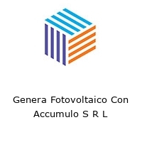 Logo Genera Fotovoltaico Con Accumulo S R L