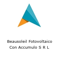 Beausoleil Fotovoltaico Con Accumulo S R L