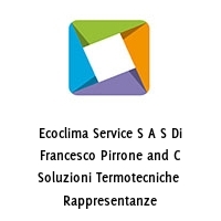 Logo Ecoclima Service S A S Di Francesco Pirrone and C Soluzioni Termotecniche  Rappresentanze