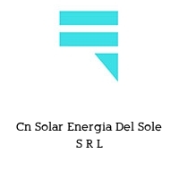 Logo Cn Solar Energia Del Sole S R L