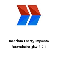 Logo Bianchini Energy Impianto Fotovoltaico 3kw S R L