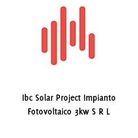 Logo Ibc Solar Project Impianto Fotovoltaico 3kw S R L