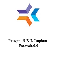 Logo Progeni S R L Impianti Fotovoltaici