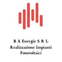 Logo B A Energie S R L Realizzazione Impianti Fotovoltaici