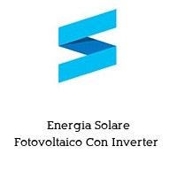 Logo Energia Solare Fotovoltaico Con Inverter 