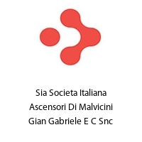 Logo Sia Societa Italiana Ascensori Di Malvicini Gian Gabriele E C Snc