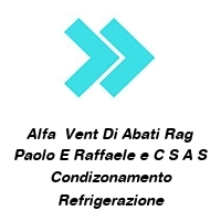 Logo Alfa  Vent Di Abati Rag Paolo E Raffaele e C S A S Condizonamento Refrigerazione Riscaldamento