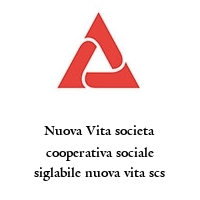 Logo Nuova Vita societa cooperativa sociale siglabile nuova vita scs