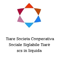  Tiare Societa Cooperativa Sociale Siglabile Tiarè scs in liquida