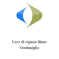 Logo Casa di riposo Mons Ventimiglia