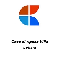 Logo Casa di riposo Villa Letizia