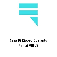 Logo Casa Di Riposo Costante Patrizi ONLUS