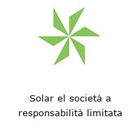 Logo Solar el società a responsabilità limitata