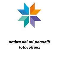 Logo ambra sol srl pannelli fotovoltaici