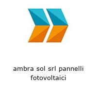 Logo ambra sol srl pannelli fotovoltaici