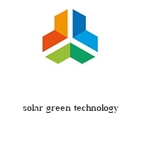 Logo solar green technology