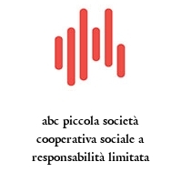 Logo abc piccola società cooperativa sociale a responsabilità limitata