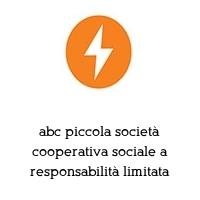 Logo abc piccola società cooperativa sociale a responsabilità limitata