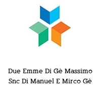 Logo Due Emme Di Gè Massimo Snc Di Manuel E Mirco Gè