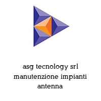 Logo asg tecnology srl manutenzione impianti antenna