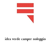 Logo idea verde camper noleggio