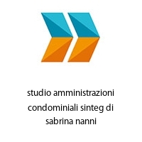 Logo studio amministrazioni condominiali sinteg di sabrina nanni