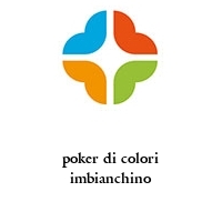 Logo poker di colori imbianchino