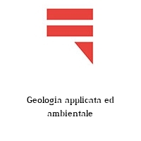 Geologia applicata ed ambientale