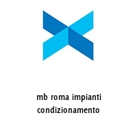 Logo mb roma impianti condizionamento