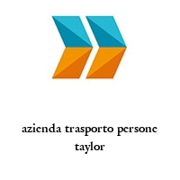 Logo azienda trasporto persone taylor