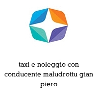 Logo taxi e noleggio con conducente maludrottu gian piero