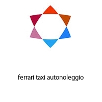 Logo ferrari taxi autonoleggio
