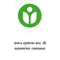 nova system snc di sansovini romano