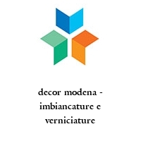 decor modena - imbiancature e verniciature