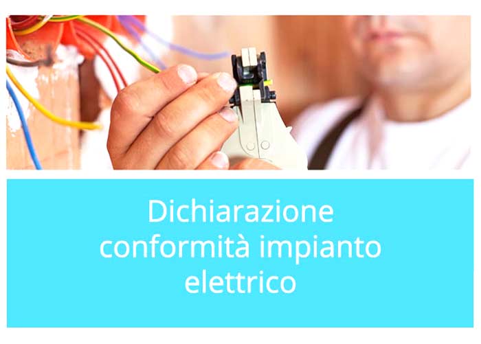 Dichiarazione conformità impianto elettrico