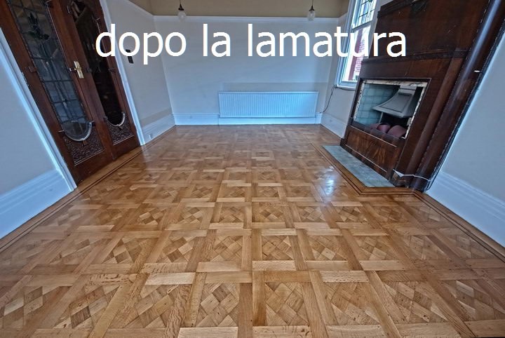 foto di parquet post lamatura