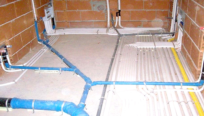 esempio di rifacimento di impianto idraulico in bagno